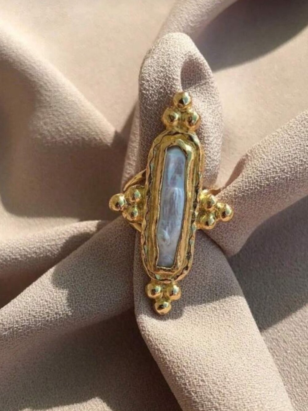 Vintage sty Pearl design Ring M611